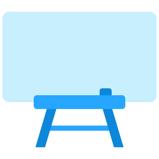 schoolbord Generic color fill icoon
