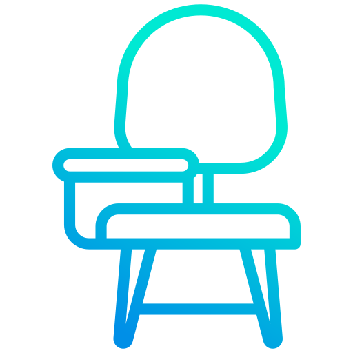 silla de escritorio Generic gradient outline icono