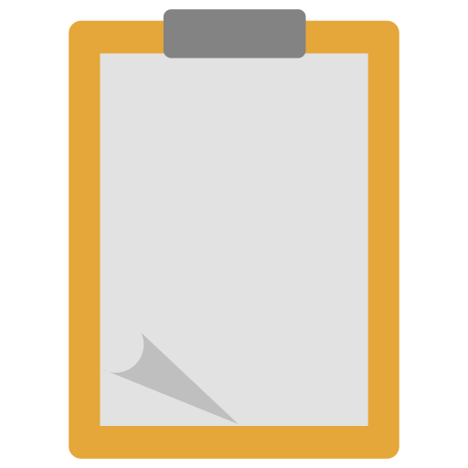 Clipboard Generic color fill icon