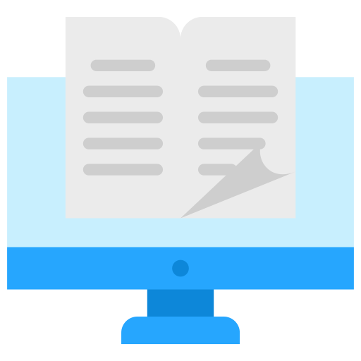 디지털북 Generic color fill icon