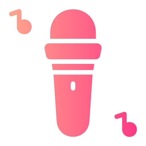 karaoke Generic gradient fill icono