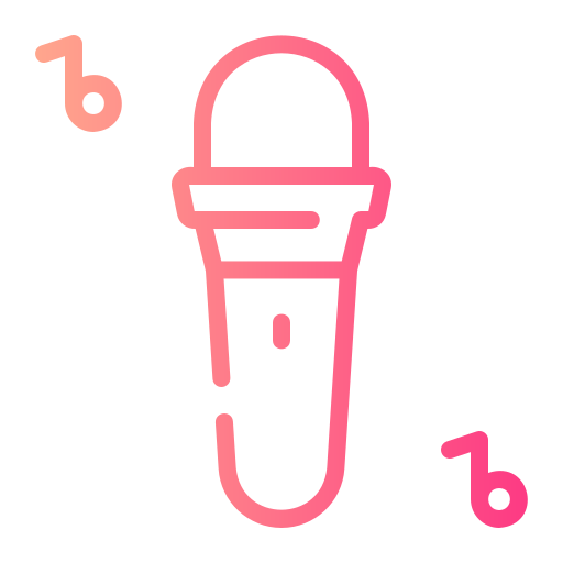karaoke Generic gradient outline icoon