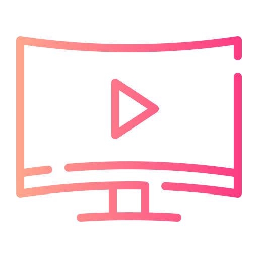 smart tv Generic gradient outline ikona