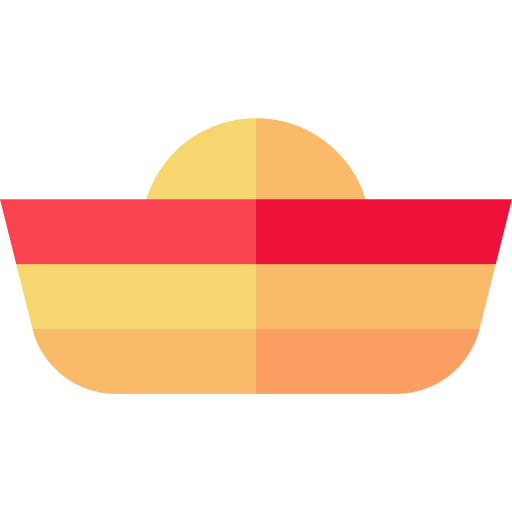 strohhut Basic Straight Flat icon