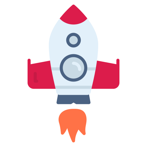 uruchom rakietę Generic color fill ikona