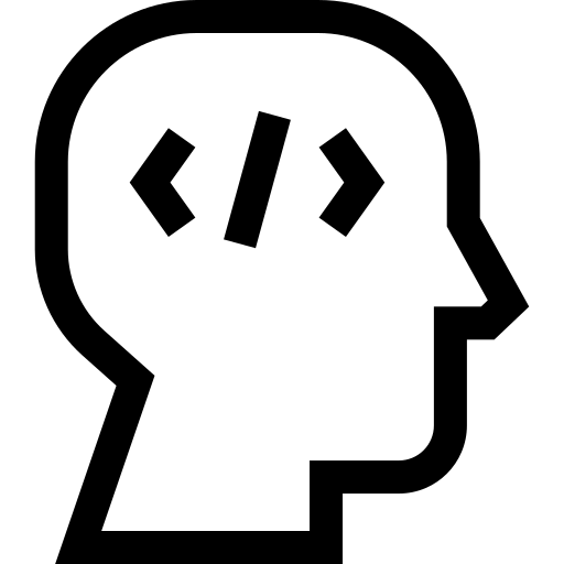 codage Basic Straight Lineal Icône