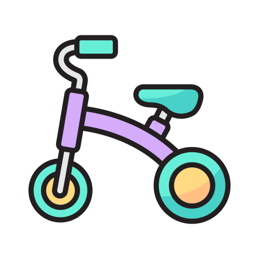 трехколесный велосипед Generic color lineal-color иконка
