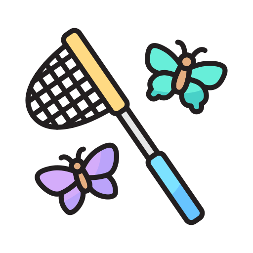 Butterfly net Generic color lineal-color icon