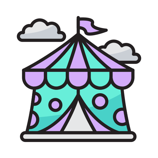 tenda de circo Generic color lineal-color Ícone