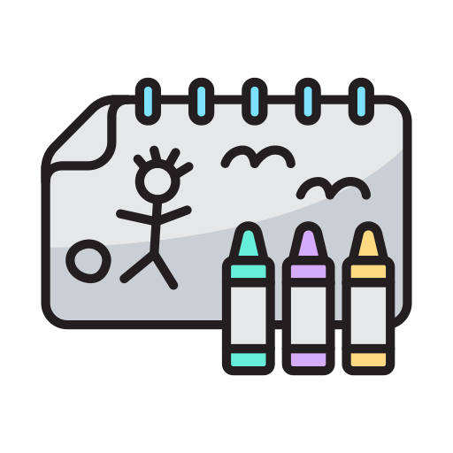 Drawing tools Generic color lineal-color icon