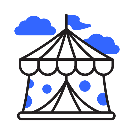 Circus tent Generic color lineal-color icon