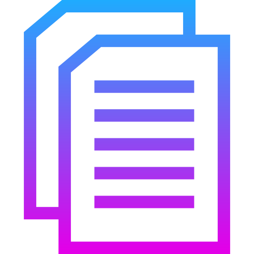書類 Generic gradient outline icon