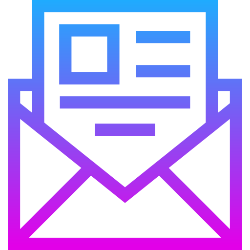 メールを開く Generic gradient outline icon