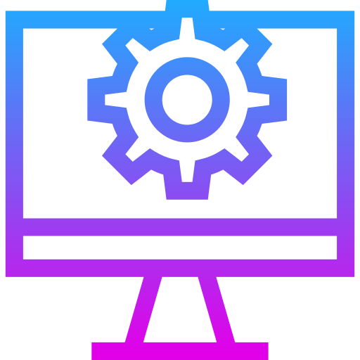 monitor komputera Generic gradient outline ikona