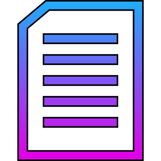 Документ Generic gradient lineal-color иконка