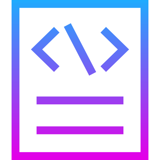 codifica Generic gradient outline icona