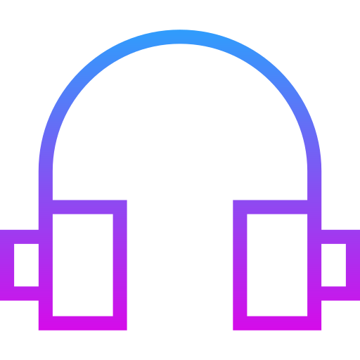 auricular Generic gradient outline icono