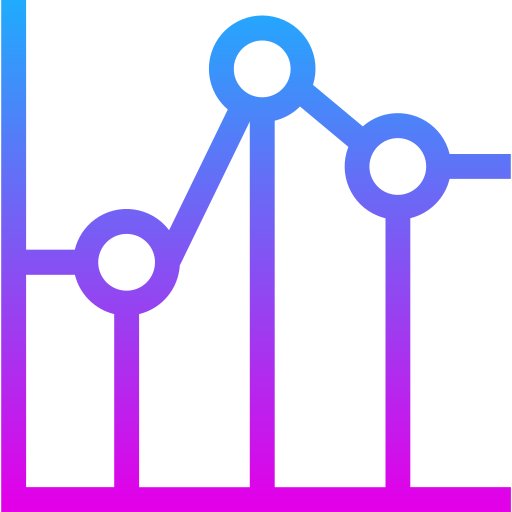 statistica Generic gradient outline icona