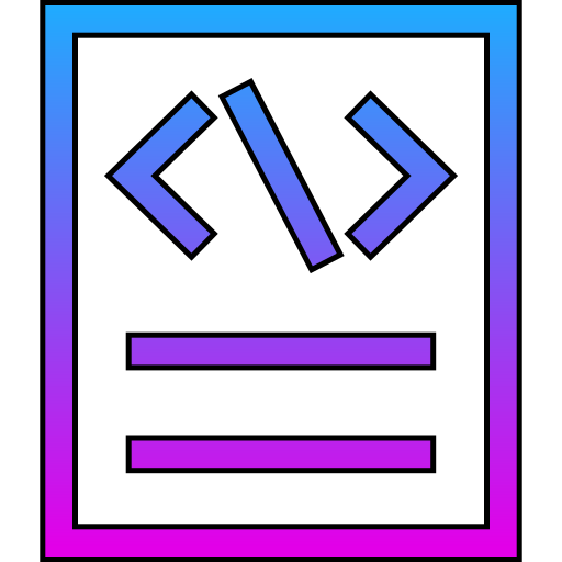 codering Generic gradient lineal-color icoon