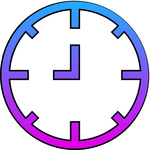 relógio Generic gradient lineal-color Ícone