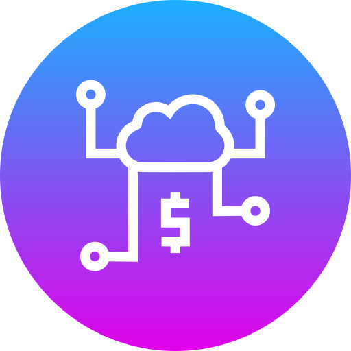 Cloud connection Generic gradient fill icon
