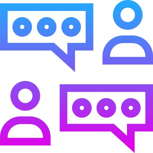conversación Generic gradient outline icono