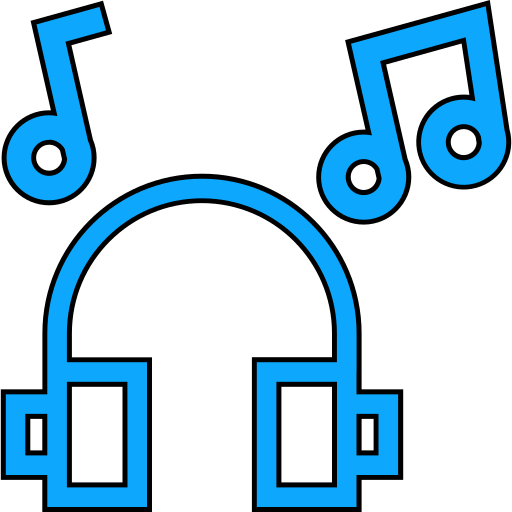 słuchawki muzyczne Generic color lineal-color ikona