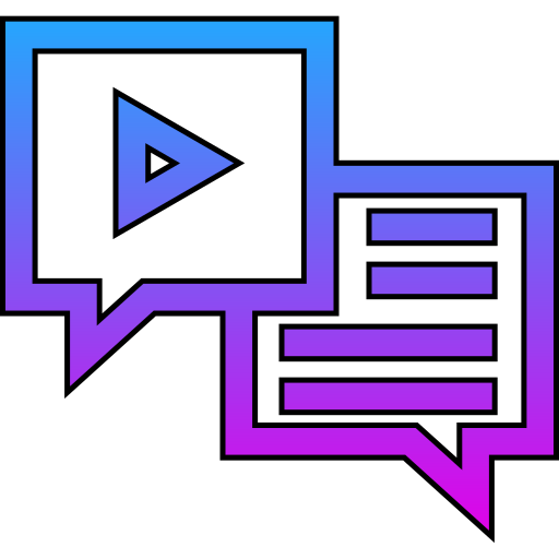 chat vidéo Generic gradient lineal-color Icône