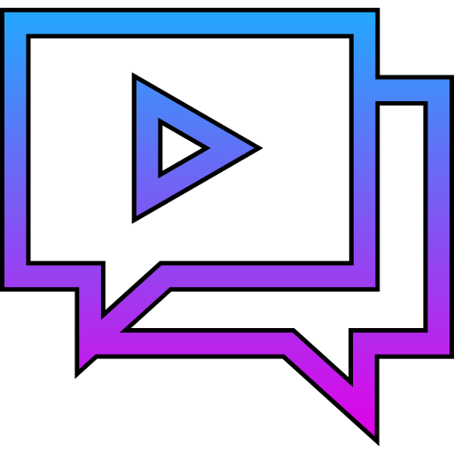 chat de vídeo Generic gradient lineal-color icono