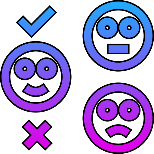 smiley Generic gradient lineal-color icoon