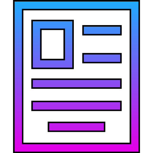 documento Generic gradient lineal-color icono