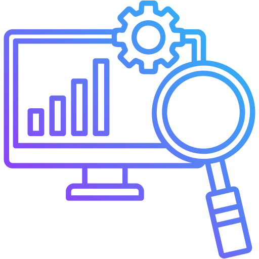 Analytic Generic gradient outline icon