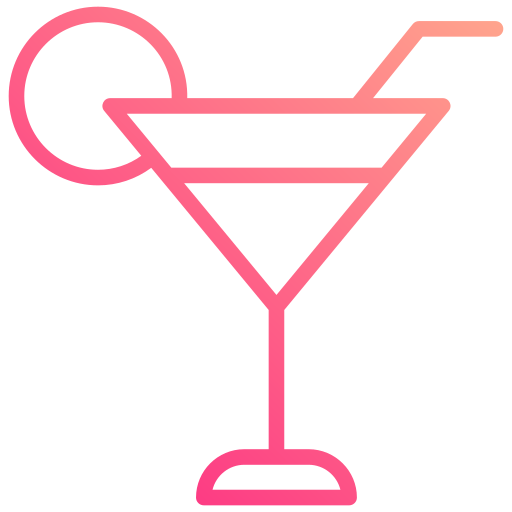 cocktail Generic gradient outline icoon