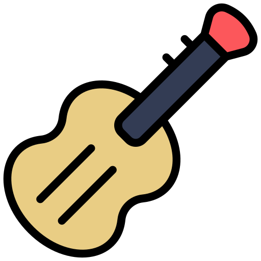 gitarre Generic color lineal-color icon