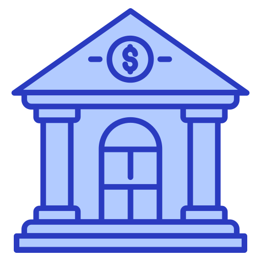 은행 건물 Generic color lineal-color icon