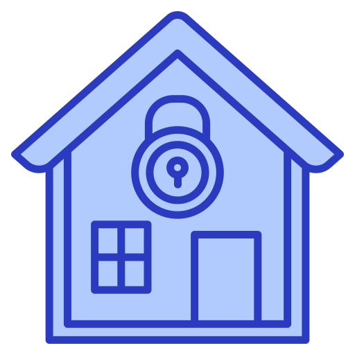 Locked house Generic color lineal-color icon