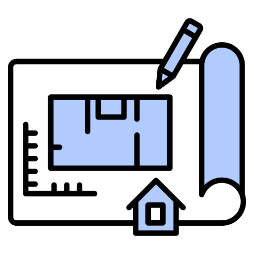 haus-plan Generic color lineal-color icon