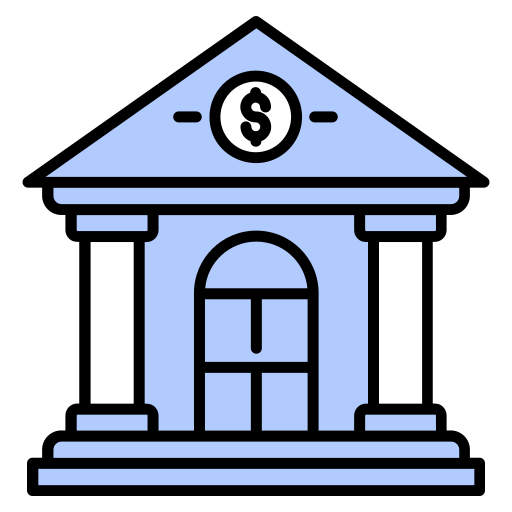 Здание банка Generic color lineal-color иконка