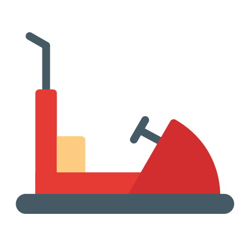 Bumper car Generic color fill icon