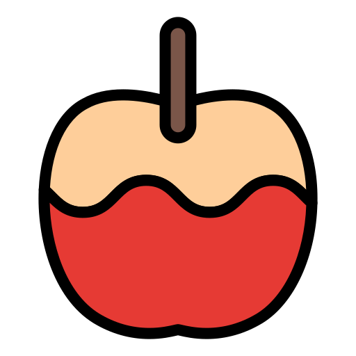 mela caramellata Generic color lineal-color icona