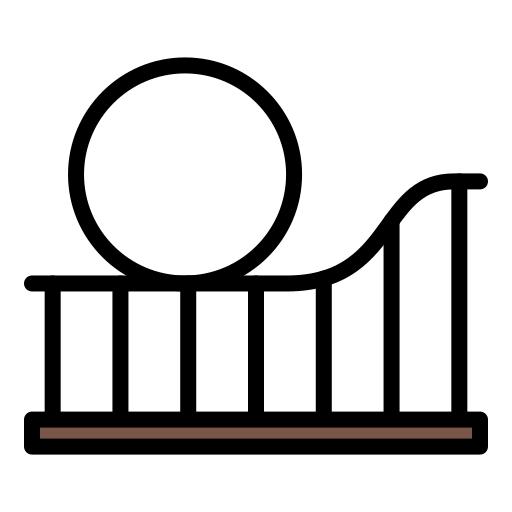 kolejka górska Generic color lineal-color ikona