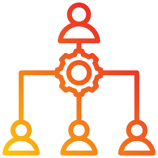 struttura organizzativa Generic gradient outline icona