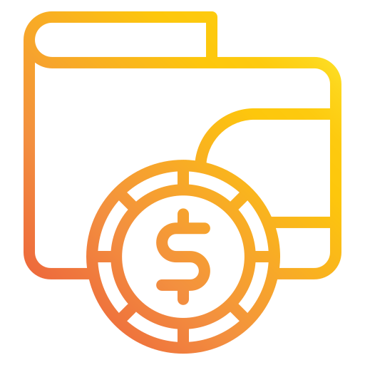 Wallet Generic gradient outline icon