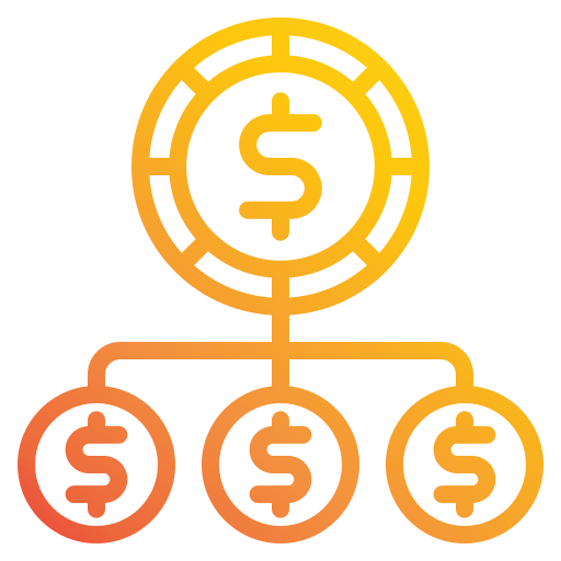 finanse Generic gradient outline ikona