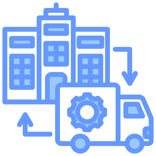 Supply chain management Generic color lineal-color icon