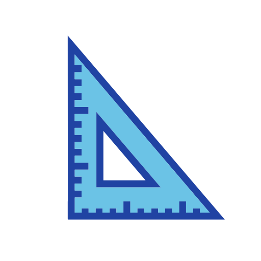 Triangle ruler Generic color lineal-color icon