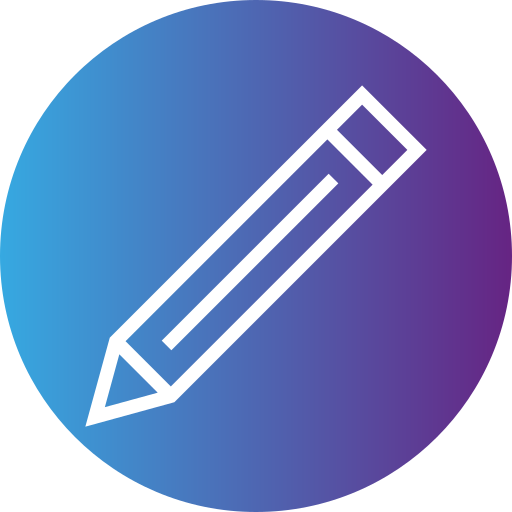 ołówek Generic gradient fill ikona