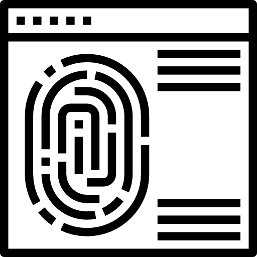 huella dactilar Surang Lineal icono