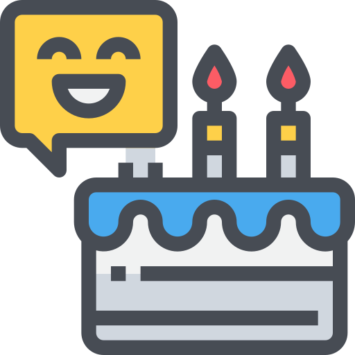 tort urodzinowy Justicon Lineal Color ikona