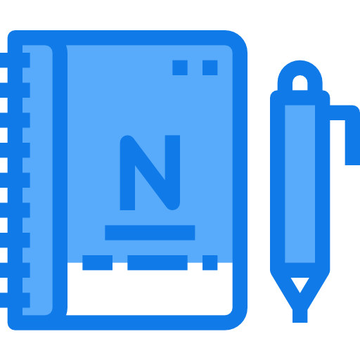 Notebook Justicon Blue icon
